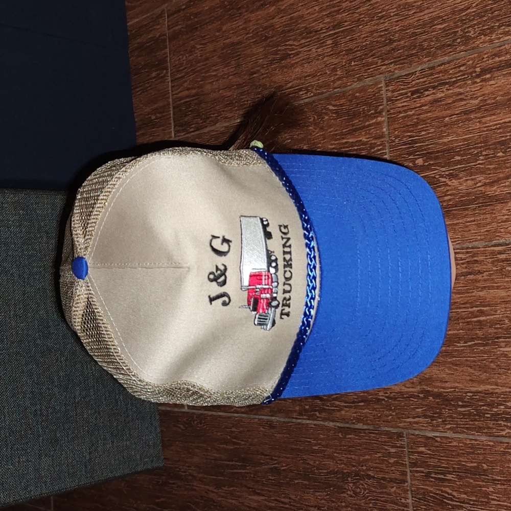 Vintage Nissun J&G Trucking Trucker Adjustable Snapback Hat Cap
